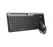 Комплект клавиатура и мишка A4TECH Fstyler FB2535C, Bluetooth & 2.4G, Черен/Сив