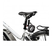 Заключващо устройство за велосипед HAMA, Спирала, 120 см, Черен