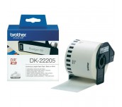 Brother DK-22205 Roll White Continuous Length Paper Tape 62mmx30.48M (Black on White)
