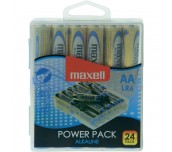 Алкални батерии MAXELL LR6 1,5V AA 24 бр. блистер PVC case