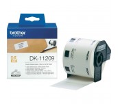 Brother DK-11209 Small Address Paper Labels, 29mmx62mm,  800 labels per roll, (Black on White)