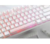 Геймърскa механична клавиатура Ducky One 3 Pure White Full Size Hotswap Cherry MX Silver, RGB, PBT Keycaps