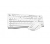 Комплект клавиатура и мишка A4TECH Fstyler FG1012, Безжичен, Бяла